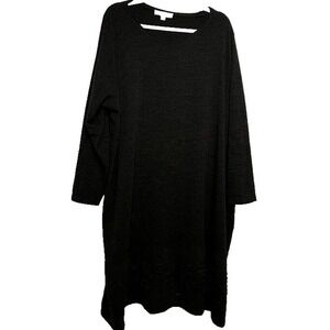 Isolde Roth‎ Womens Shift Dress Size US 22-24 UK 54/56 Midi Black Made In Italy